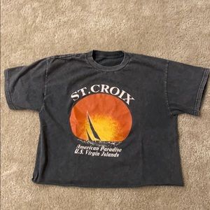 brandy melville grey acid wash t-shirt